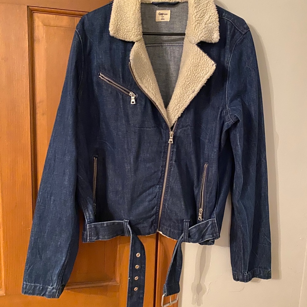 Gap Shearling Style Jean Jacket - image 1